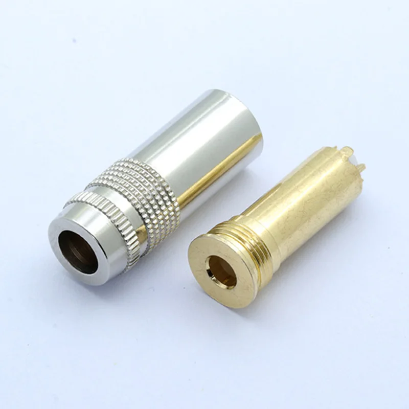 10pcs Silver Case 4 4mm 5Pole Headphone Plug Jack Audio Adapter For Sony Female Converter 4 4mm Jack Full Balanced Connector