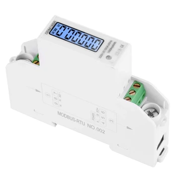 

DDM18SR 220V Energy Meter LCD Digital Display Single Phase Din Rail Electricity Power Consumption Digital Wattmeter