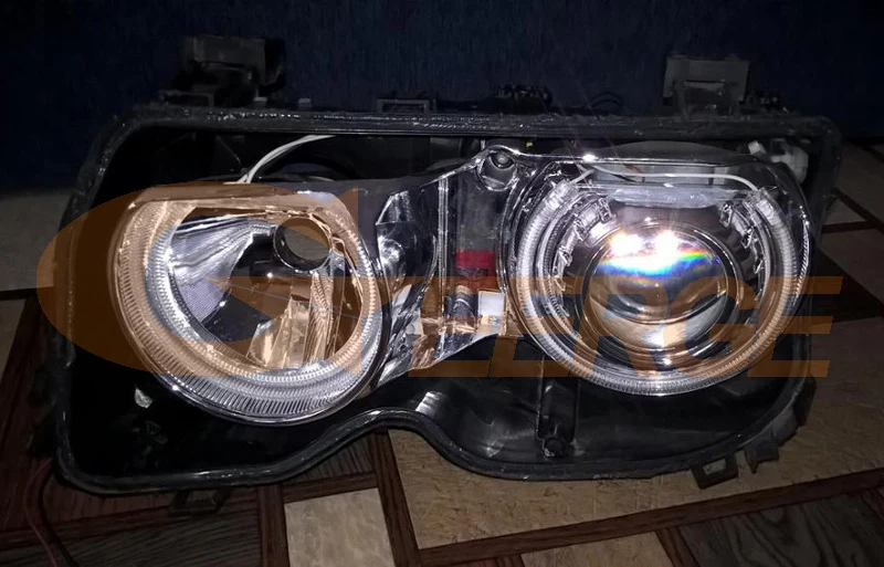 Отличные COB led Ангельские Глазки набор halo кольца ультра яркие для BMW 3 серии E46 Compact