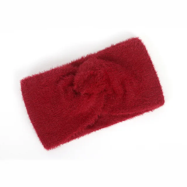 MOLANS Winter Warm Headband  Woolen Knitting Headbands Wool Knitted Elastic Headband Headwear Girls Hair Band Hair Accessories LA0823-D