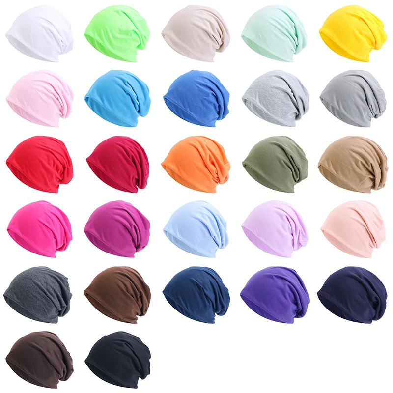 yellow skully hat Unisex Plain Slouchy Beanie Hat For Women Men Outdoor Female Beanies Skullies Casual Hip Hop Hat Outdoor Turban Chemo Cap best beanies