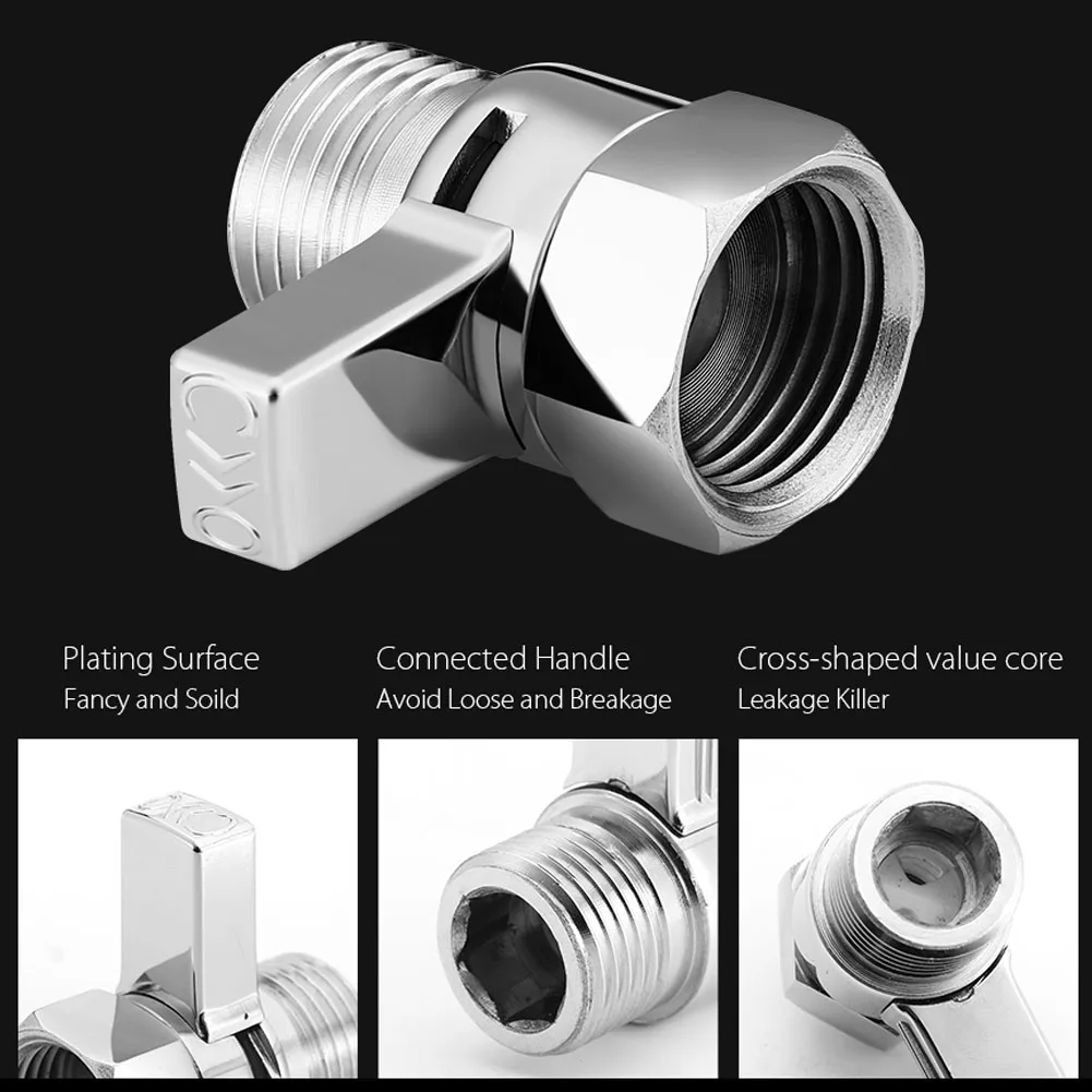 Brass Junction Two-way Connection Accessory Water Contol Connector Stright-through
