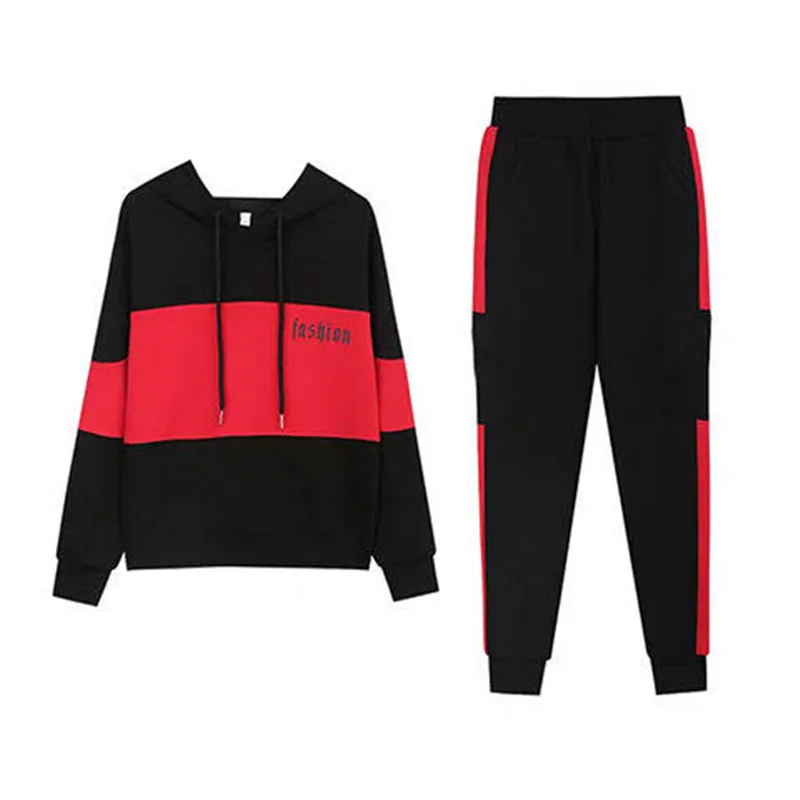 Exercise Set Women 2021 New Spring And Autumn Student Female Sportswear With A Hood Teenager Girl Sweatshirt Pant Hot Sale 041