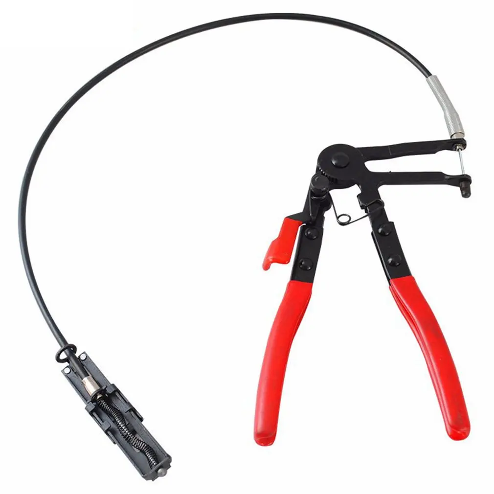Auto Vehicle Tools Cable Type Flexible Wire Long Reach Hose Clamp Pliers for Car Repairs Hose Clamp Removal Hand Tools