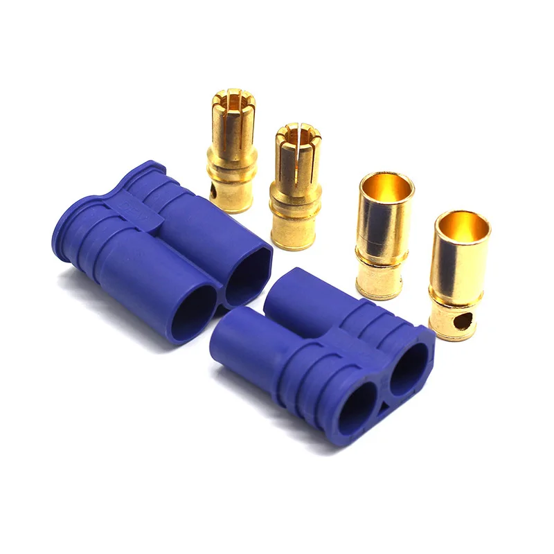 

5 / 10 / 20 / 50 Pairs EC8 Connector 8.0mm Banana Plug Bullet Gold Connector Female Male for RC ESC LIPO Battery/Motor