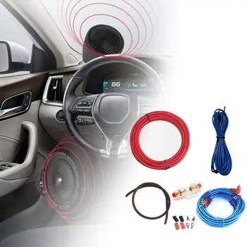 

1 Set Car Power Amplifier Car Speaker Woofer Cables Amplifier Installation Kit for Automobile Subwoofer Set Line with Fuse