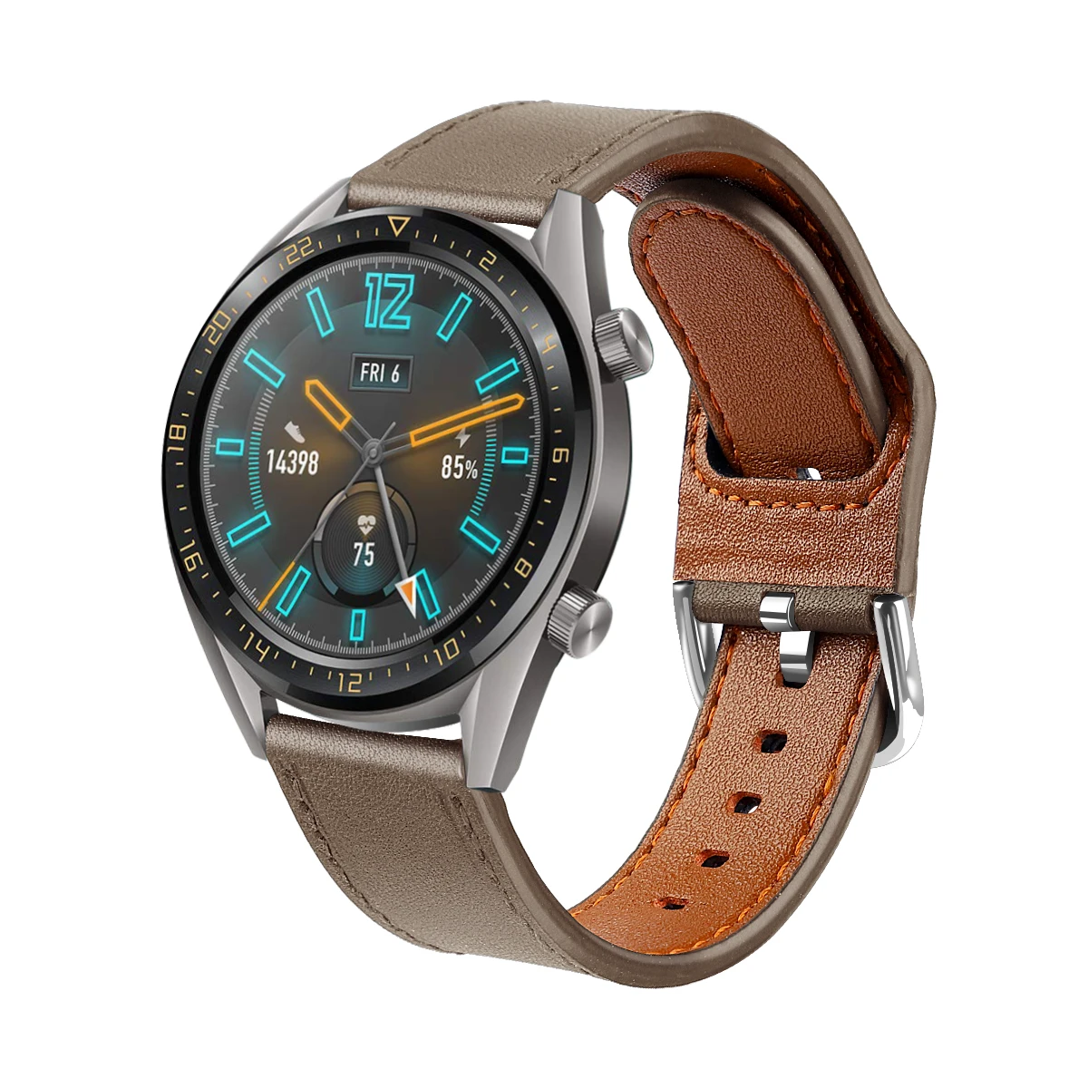 Для huawei WATCH GT-Honor Magic ремешок для часов из натуральной кожи сменный ремешок 22 мм модный элегантный браслет аксессуары для часов - Цвет: Dark Brown