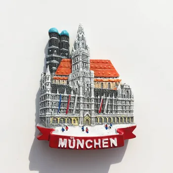 Imanes para refrigerador BABELEMI 3D de Alemania, recuerdos turísticos de viaje, imanes para refrigerador, decoración del hogar