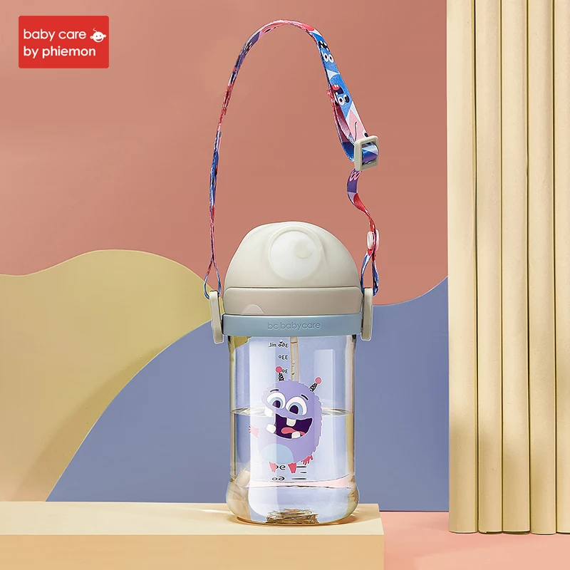 PPSU-360ml Babycare/Детская Бутылочка для питья PPSU, противопадающая, детская соломенная бутылочка с ручкой для кормления младенцев - Цвет: PPSU-360ml