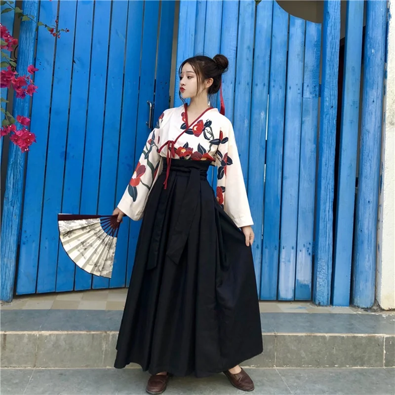 Традиционные японские кимоно ханьфу кимоно костюм гейши Косплей Obi Yukata женские сексуальные японские платья FF2196