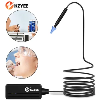 

KZYEE Endoscope Inspection Camera 5.5mm WIFI Ear Endoscop Medical Borescope Ear Cleaning for Android and IOS Snake Cam Otoscope