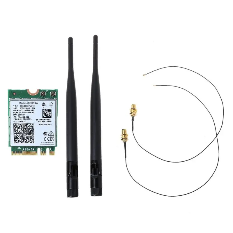 

Dual Band Wireless AX200NGW M.2 Wifi Card Adapter for In-tel AX200 U4LD