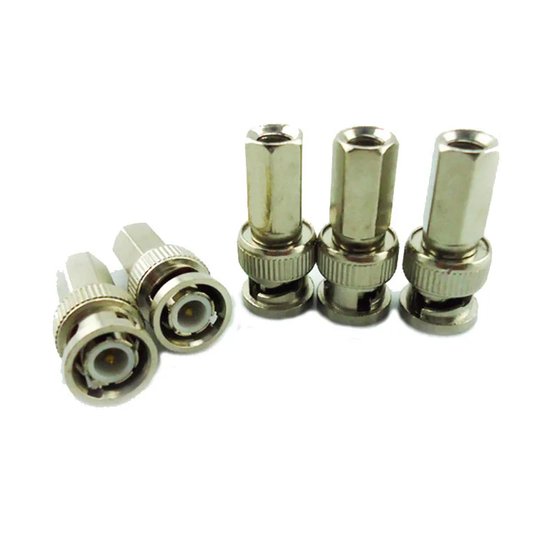 2/10pcs BNC Connector Male plug adapter for Twist-on Coaxial RG58/RG59/RG60 Cable cctv video camera Surveillance W17 | Безопасность и