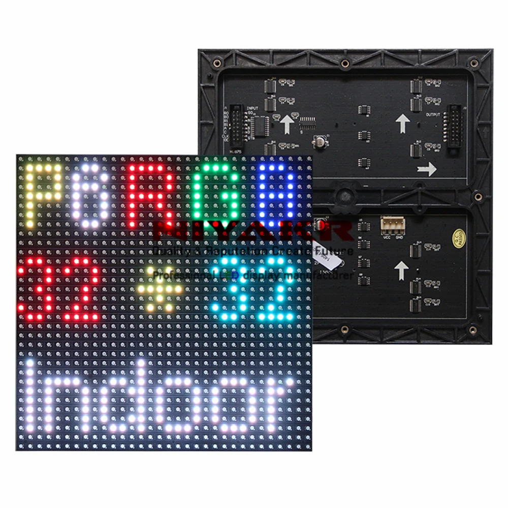 192X192 Modulo Led Rgb P6 Per Interni Video Wall P2.5 P3 P4 P5 P6 P7.62 P8 P10 Rgb Full Color 32X32 Led Matrix