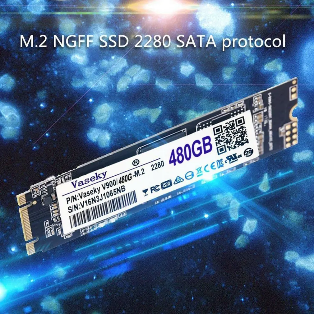 Твердотельный накопитель Vaseky SSD 256G/480G SSD жесткий диск M.2 2280 MLC NGFF интерфейс для настольного ПК ноутбука