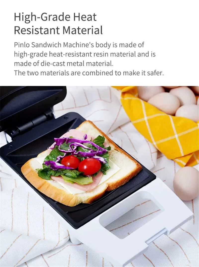 Xiaomi Pinlo Mini Multifunctional Sandwich Maker Machine Multicookers