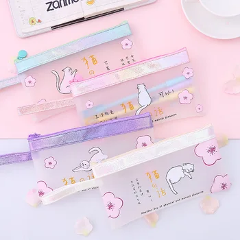 

2019 New Fashion Transparent Travel Cosmetic Bag Make Up Case Makeup File Bag Women Organizer Toiletry Storage Kit Box