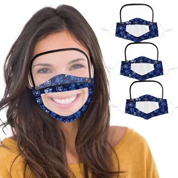 

3PC Unisex Adult Protective Mask with Eyes Shield Mask With Clear Window Visible Mask Washable Reusable mascherina lavabile A50