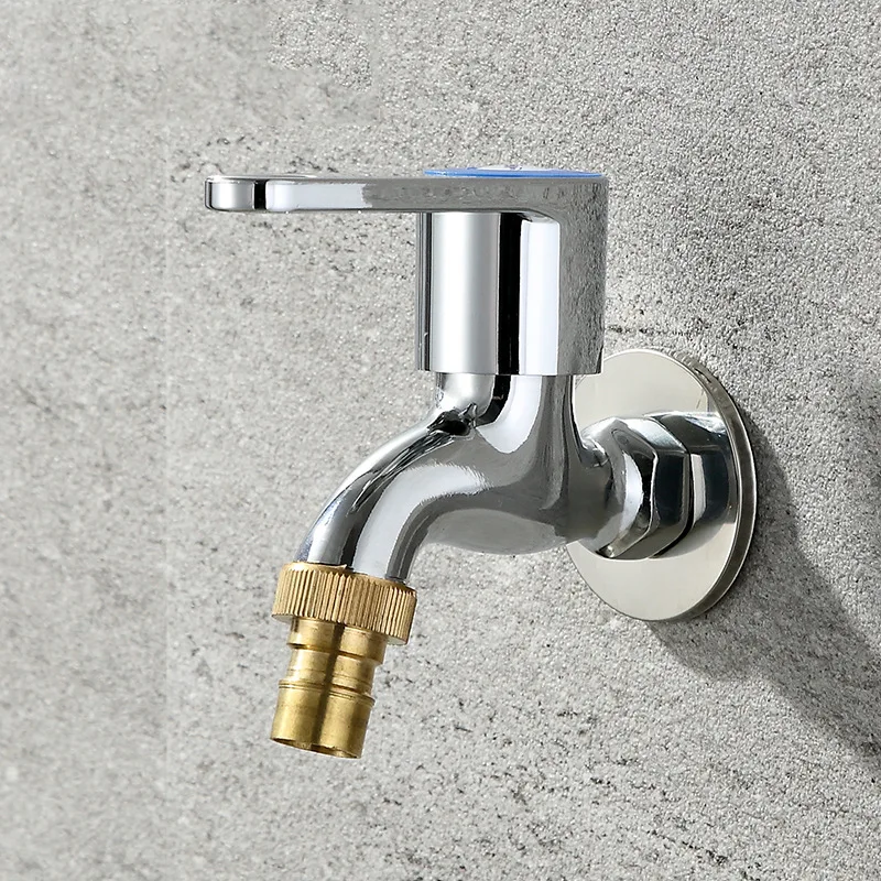 

LT07 Washing Machine Taps Yellow-Billed Quick Opening Water Tap Sanitary Ware Faucet Faucets Copper Body Small Faucet Four 4 Poi
