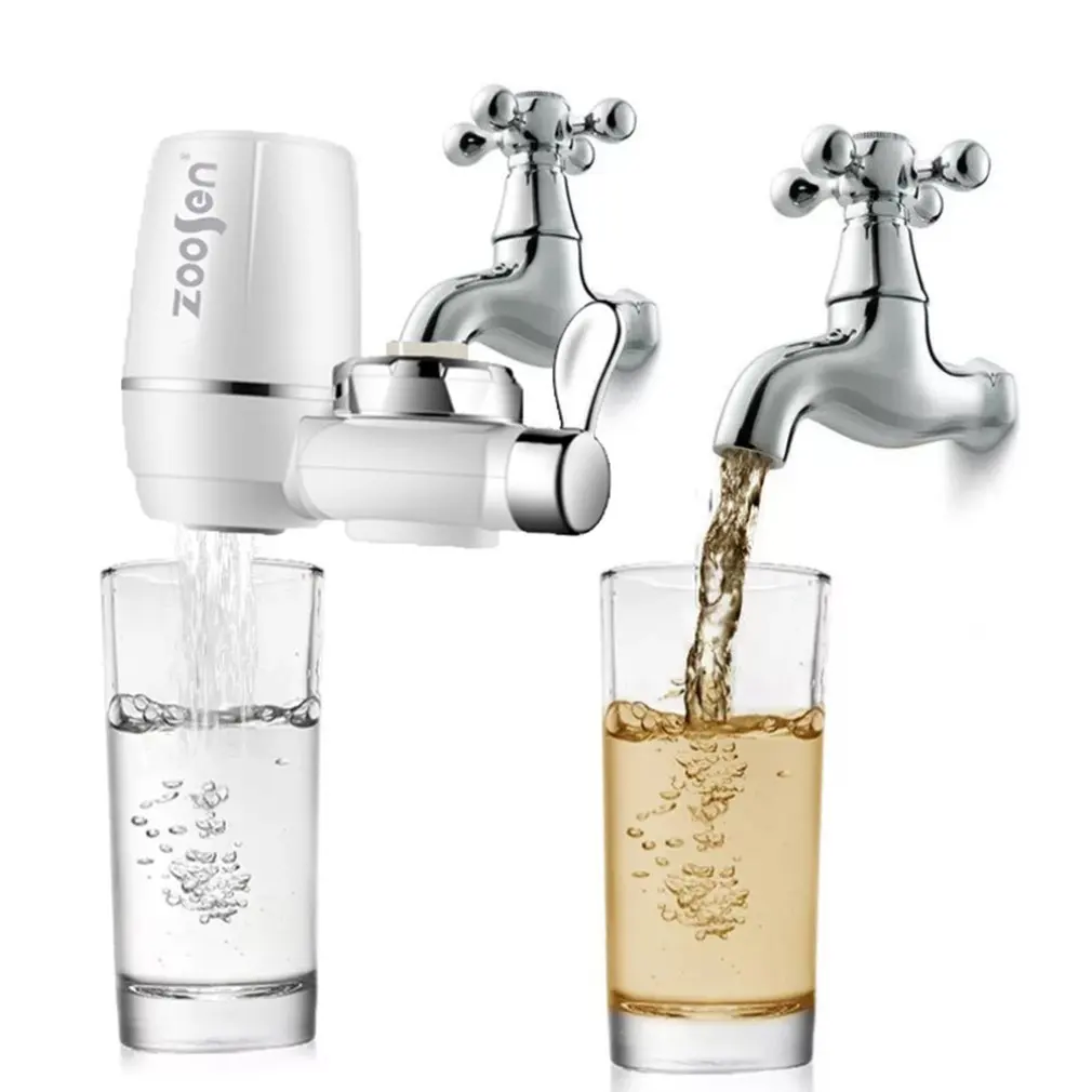 Tap Water Purifier Kitchen Faucet Washable Ceramic Percolator Mini Water Filter Filtro Rust Bacteria Removal Replacement Filter