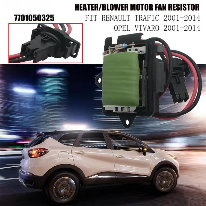 

Heater Fan Professional Blower Motor Resistor Wired Front Car Accessories Replacement Part Module 7701050325 For Renault Trafic