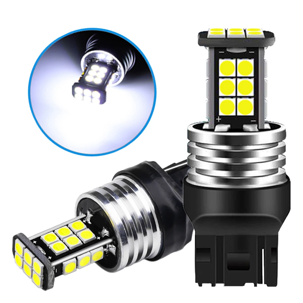 2x W21/5W WY21W W21W T20 7440 7443 LED CANBUS безошибочная светодиодный ная лампа для парковки