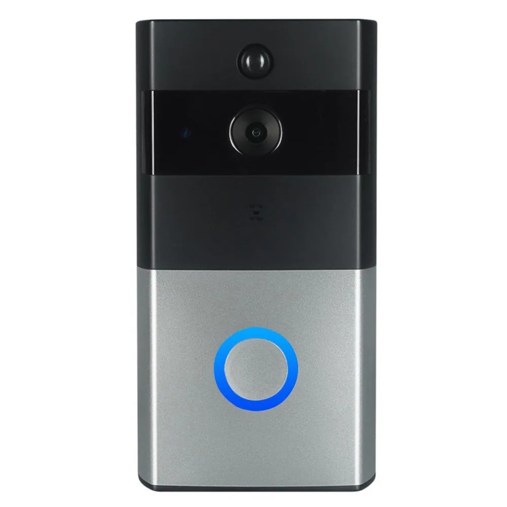 Беспроводное видение дверной звонок телефон PIR wifi 1.0MP HD камера Ночная 720P IP батарея мощность ИК детектор движения сигнализация