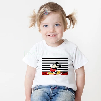 

Mickey Mouse Funny Cartoon Funny Pure cotton Tshirt Boys T Shirts Children Short Sleeve T-Shirt Printed Child Tees Kids