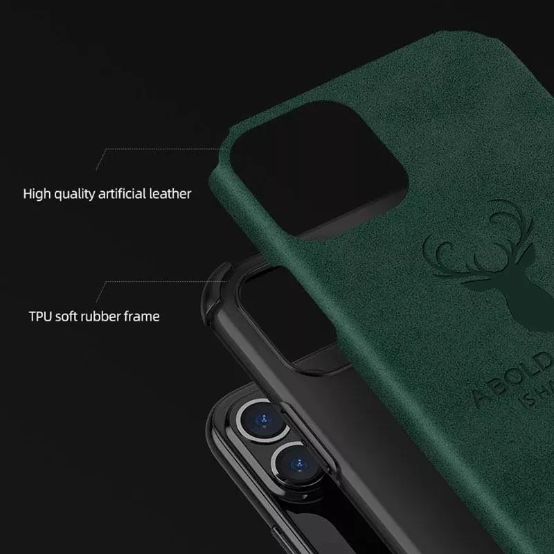 US $219.01 100pc Deer Case For IPhone 11 Pro Max 12 SE XS Max XR 7 8 Plus Deer PU Leather Coque Shockproof Protective Phone Case Cover Capa