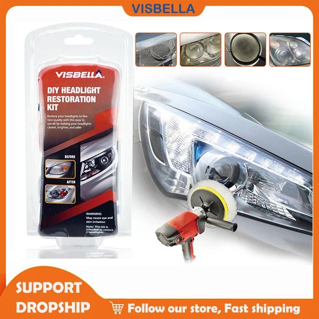 Visbella Diy Headlight Repair Kit For Car Care Professional Headlamp Restoration Cleaner Renew Lens Polish Hand Tool Sets Aliexpress 