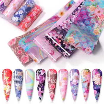 

2 Sets Starry Sky Series Nail Sticker Nail Rose Transfer Stickers Exquisite Manicure Transfer Decals For Women Lady