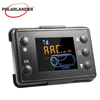 

12V/24V LCD Monitor Accessory For Car Track Diesels Universal Switch+Remote Control Black Monitor Air Heater Parking Heater