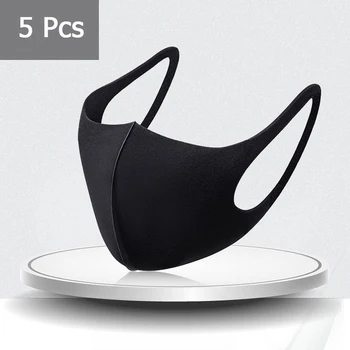 

Fashion Reusable Mask Fast Delivery Dust-proof Wind-proof Washable Mouth Mask Respirator Fabric Face Masks Black Pink