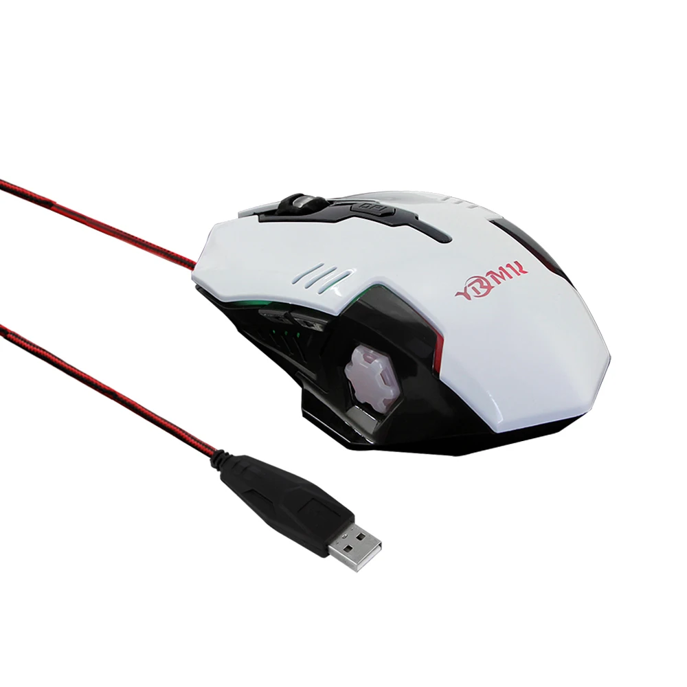 Геймер игровой компьютер Мышь 6D эргономичная оптическая Usb кабель RGB мышь 1600 точек/дюйм, проводная PC светодиодный игры Мышь для Macbook ноутбука, настольного компьютера