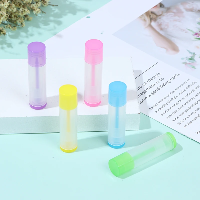 5Pcs 5ml Empty Lip Gloss Tubes Lipstick Cosmetic Containers Travel Makeup Tools | Красота и здоровье