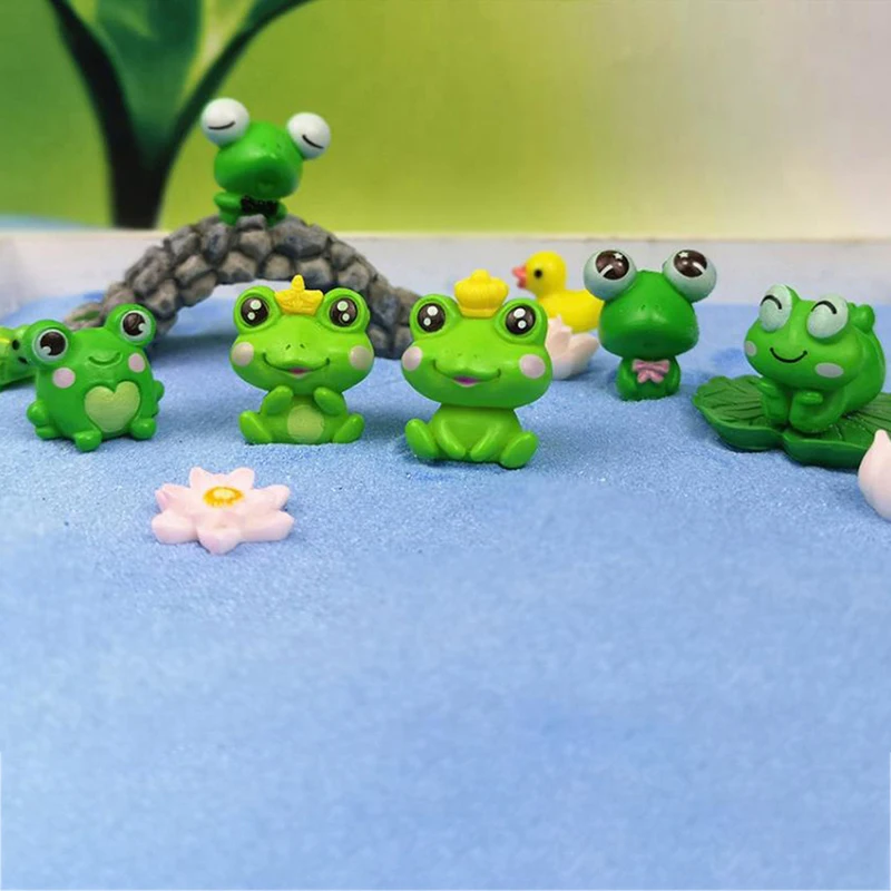 DIY Mini Frog Miniature Fairy Garden Frog Decor Ornament Accessories RandoZCSG 