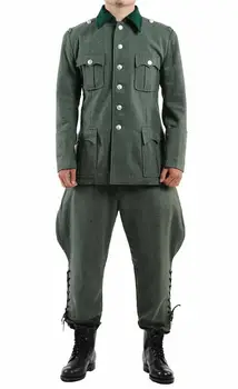 WW2 ii wojna światowa armia niemiecka M36 oficer wełna pole tunika i bryczesy mundur wojskowy wojny reenaktments tanie i dobre opinie CINESSD COTTON Zestawy