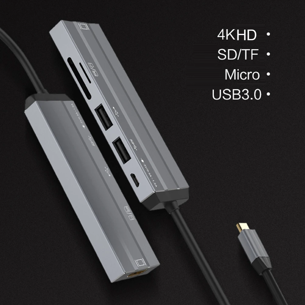 USB C концентратор USB-C-3,0 концентратор HDMI Thunderbolt 3 адаптер для MacBook samsung Galaxy S9 huawei P20 mate 20 Pro type C usb-хаб
