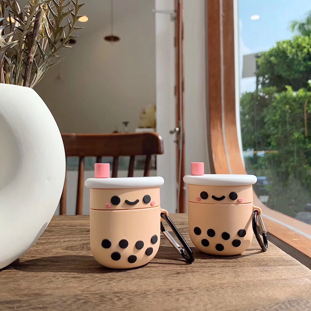 Для airpods pro Чехол 3D жилет с мультипликационным принтом «молоко» чайный напиток Мягкий силиконовый чехол для Apple Airpods 1/2/3 крышка Беспроводной Bluetooth наушники чехол