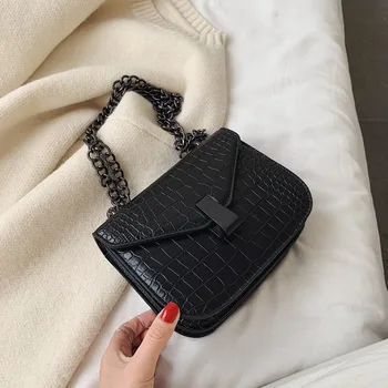 

Stone Pattern PU Leather Chain Small Crossbody Bags For Women Fashion 2020 Handbag Small Bag Ladies Designer Travel bags Purse