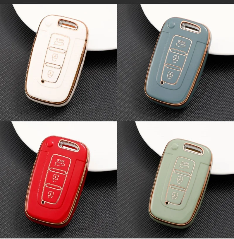 Custodia morbida per chiave Auto in TPU per Hyundai IX35 Sonata 8 per Kia Forte Rio 3 K2 K3 K5 supporto sportivo Fob accessori Auto Shell - Hae9e2e0ddd114f289beda0b1aa7a31bcu