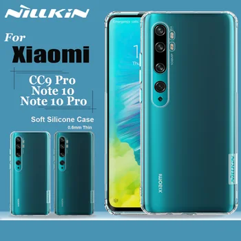 

Nillkin for Xiaomi Mi Note 10 Pro Case Funda 0.6mm Soft Silicone TPU Clear Phone Full Cover Back Cases for Xiaomi CC9 Pro Capa