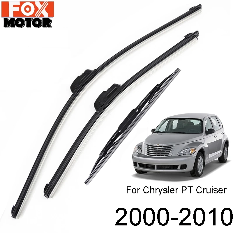 Xukey спереди и сзади стеклоочиститель лезвия для Chrysler PT Cruiser для автомобиля с кузовом универсал 2010 2009 2008 2007 2006 2005 2004 2003 2002 2001