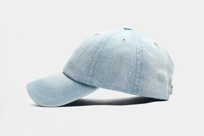 Осенняя и зимняя джинсовая однотонная бейсбольная кепка Кепка для мужчин и женщин модная кепка в стиле хип-хоп