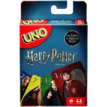 Novo mattel uno jogos harry potter família engraçado entretenimento jogo de tabuleiro divertido jogando cartas caixa de presente uno jogo de cartão