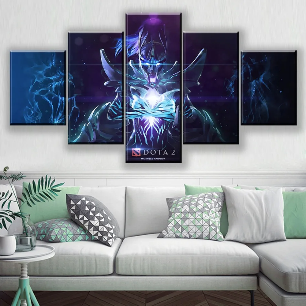 Canvas Hd Prints Picture Wall Artwork 5 Pieces Dota 2 Painting Home Decoration Modular Modern Game
