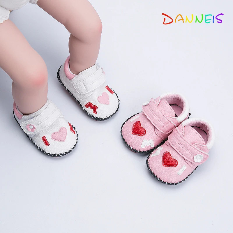 

Cartoon Hook & Loop Soft Sole Leather Baby First Walker Shoes Moccasins Causal Toddler Girls Infant Shoes Boys Luxury Prewalker