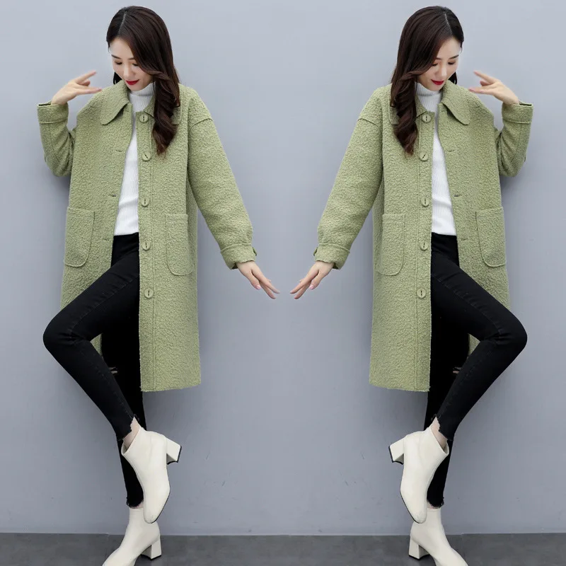 

Woolen Jacket Women's Autumn & Winter 2019 New Style Popular Kuotaitai Nobility Western Style Elegant Thick Mid-length Overcoat