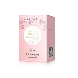 100g Cherry Moisturizing Perfume Cleansing Oil Control Moisturizing Handmade Soap Free shipping