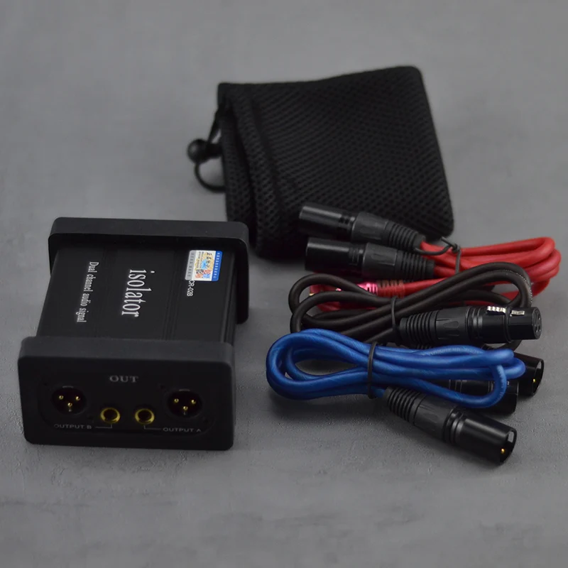 Audio isolator cabl Reduce current noise reduction elimination anti interference converter for dj mixer xlr trs jack Mic cable